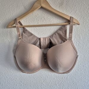Torrid Curved Plus Size Plunge XO Push Up Bra Womens Size 42DDD Nude